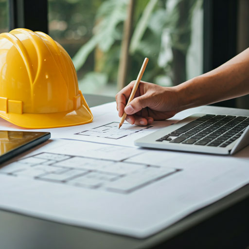 Architekt przy pracy